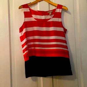 Banana Republic Striped Shell Top